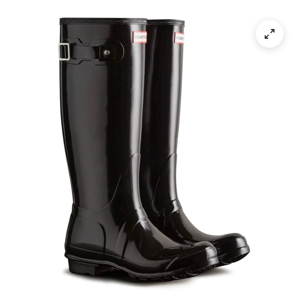 Hunter Classic Tall Black Glossy Boots - Picture 10 of 13